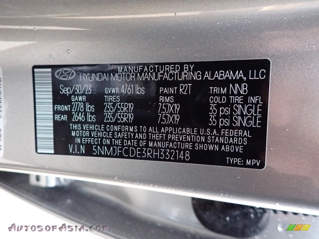 2024 Tucson SEL AWD - Shimmering Silver / Black photo #18