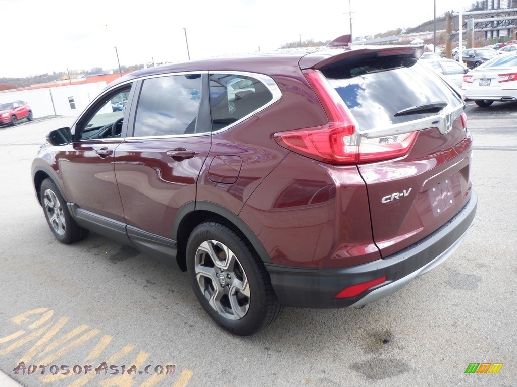 2017 CR-V EX AWD - Basque Red Pearl II / Gray photo #15