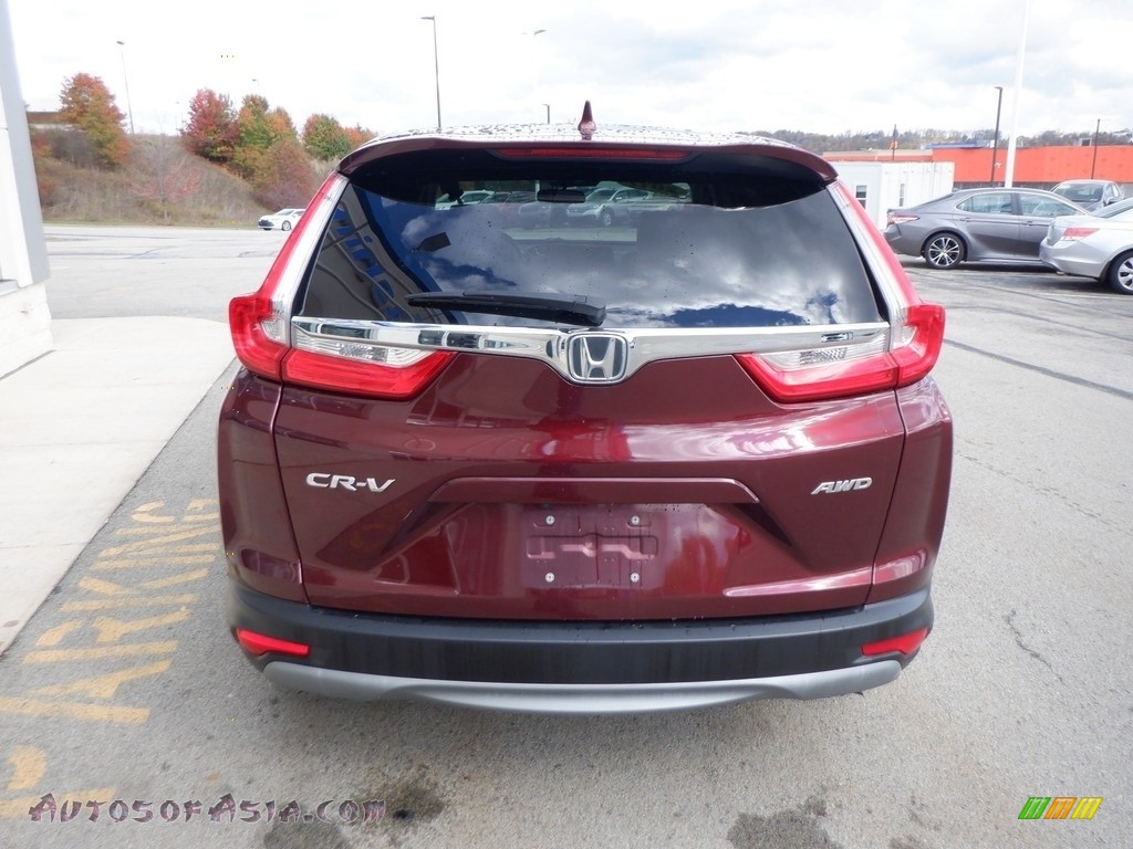 2017 CR-V EX AWD - Basque Red Pearl II / Gray photo #16