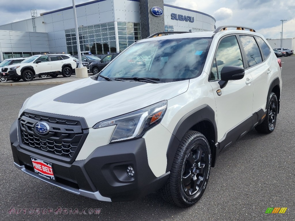 2023 Forester Wilderness - Crystal White Pearl / Gray photo #1