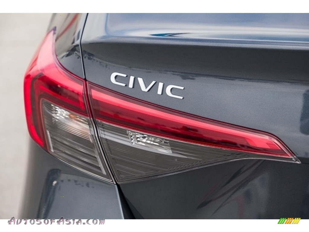 2024 Civic LX Sedan - Meteorite Gray Metallic / Black photo #6