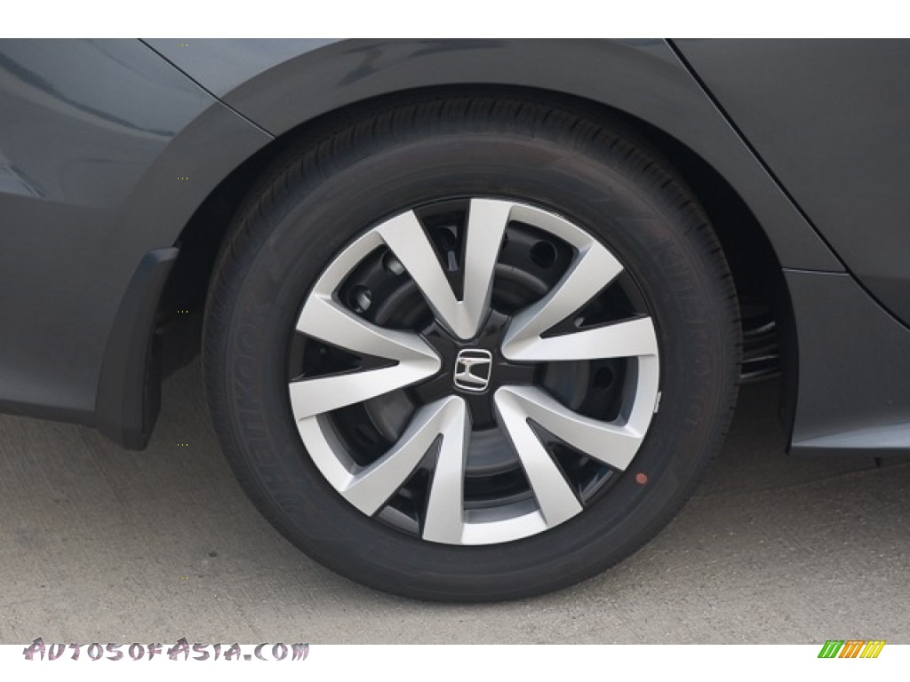2024 Civic LX Sedan - Meteorite Gray Metallic / Black photo #10