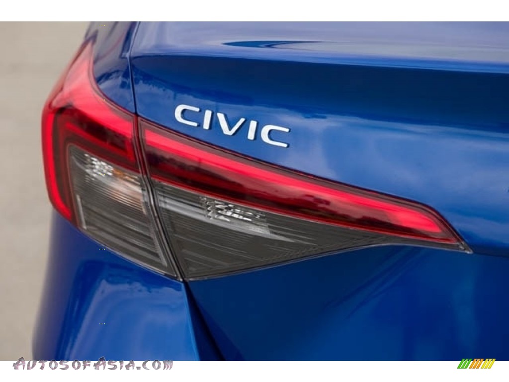 2024 Civic LX Sedan - Aegean Blue Metallic / Black photo #6