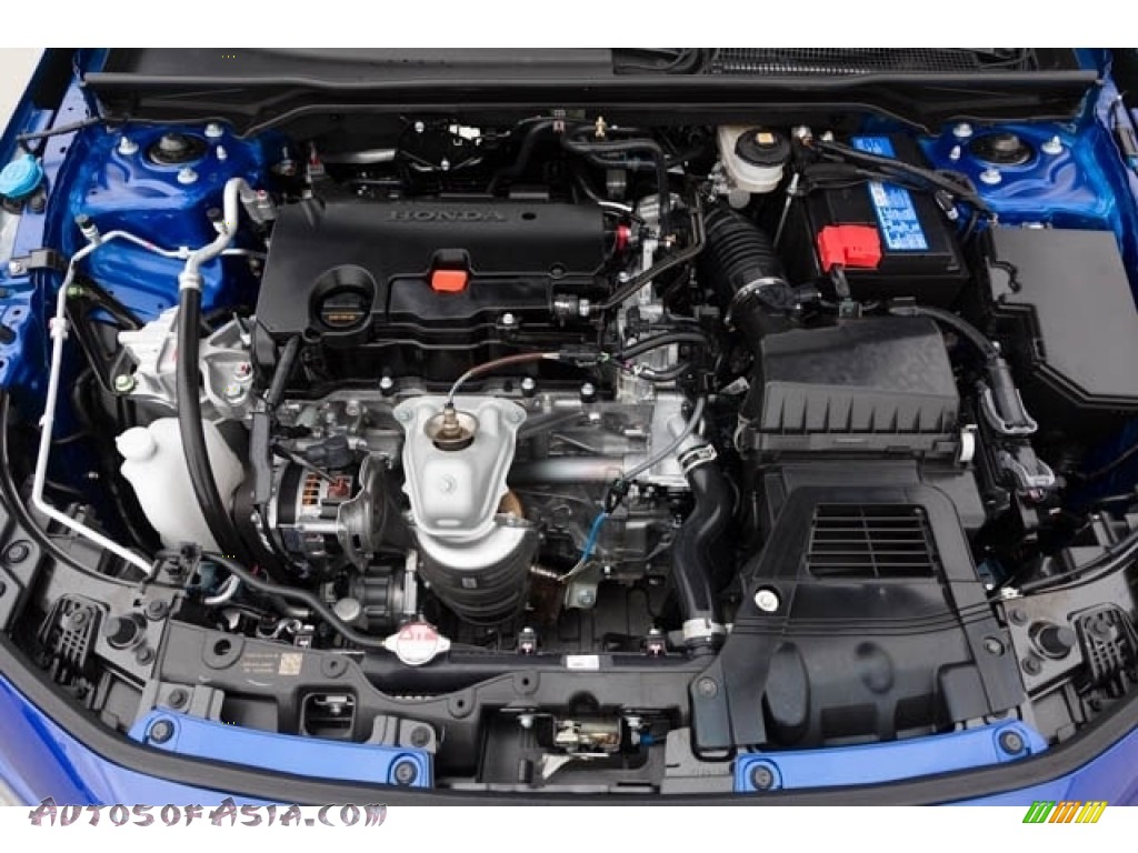2024 Civic LX Sedan - Aegean Blue Metallic / Black photo #9
