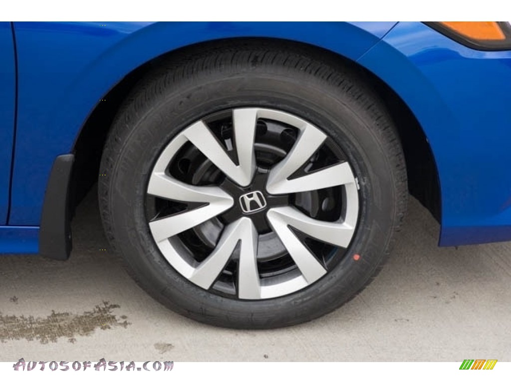 2024 Civic LX Sedan - Aegean Blue Metallic / Black photo #11