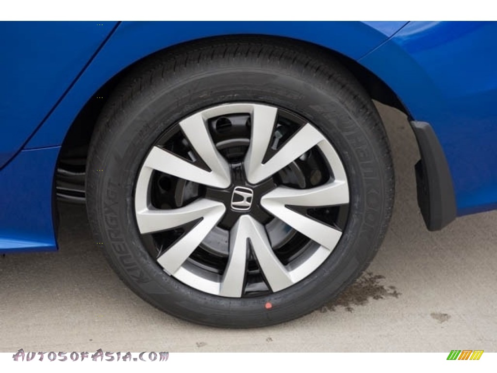 2024 Civic LX Sedan - Aegean Blue Metallic / Black photo #12