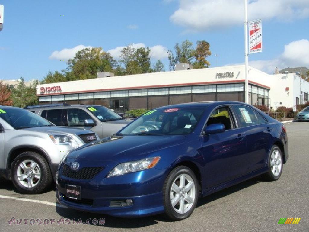 2007 toyota camry se blue #4