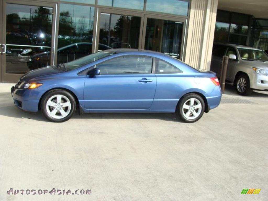 2008 Honda civic 2 door coupe lx royal blue #1