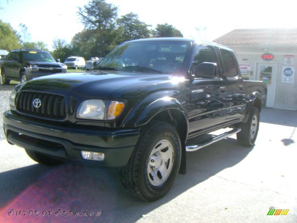 2004 Tacoma PreRunner TRD Double Cab - Black Sand Pearl / Charcoal photo #1