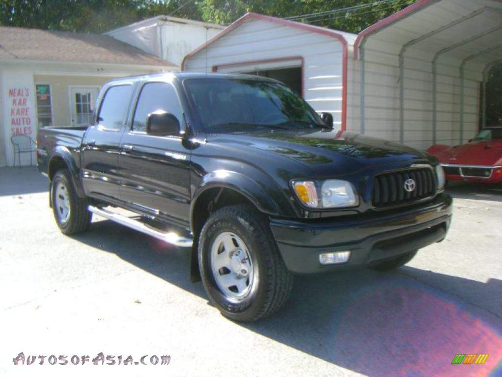 2004 Tacoma PreRunner TRD Double Cab - Black Sand Pearl / Charcoal photo #3