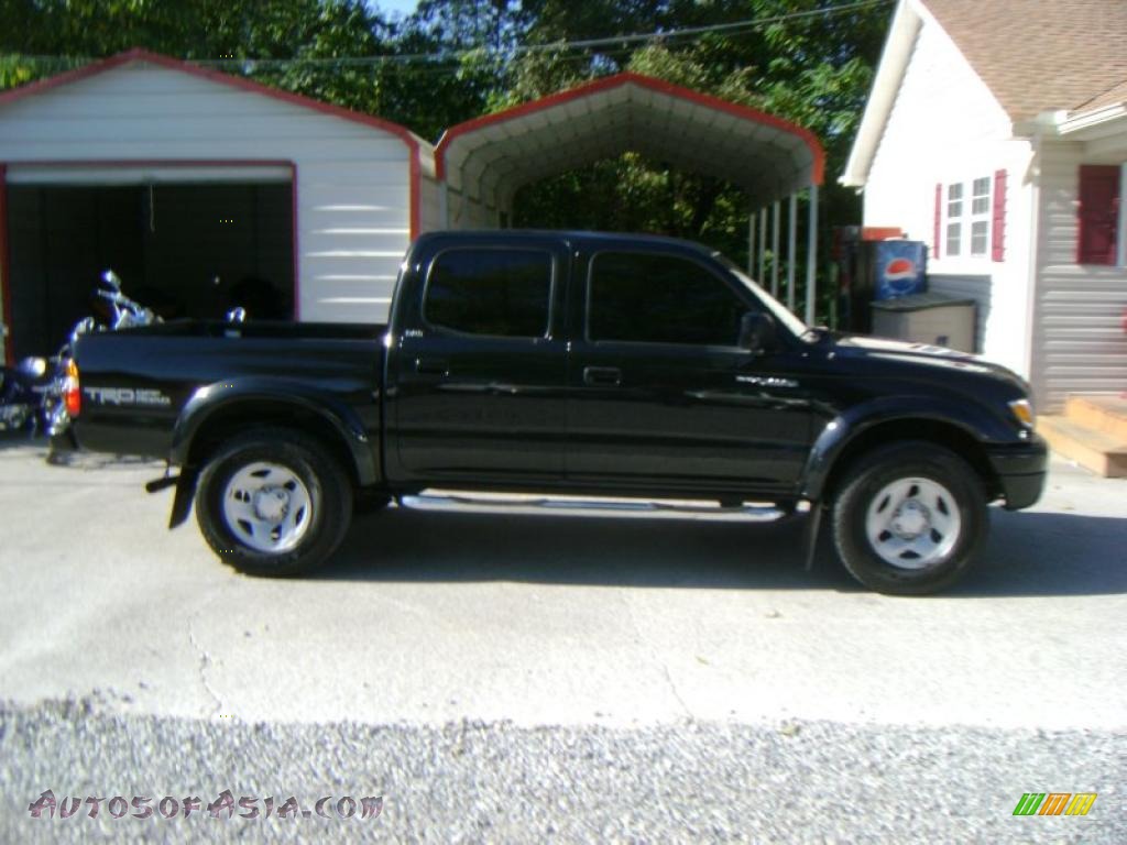 2004 Tacoma PreRunner TRD Double Cab - Black Sand Pearl / Charcoal photo #4