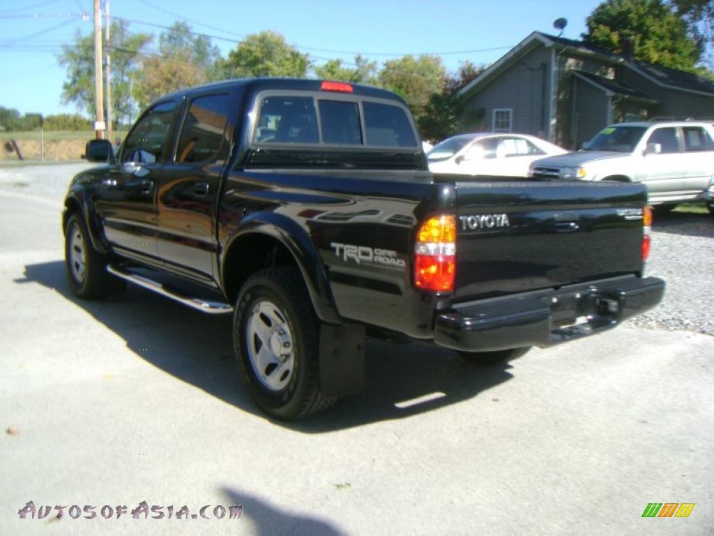 2004 Tacoma PreRunner TRD Double Cab - Black Sand Pearl / Charcoal photo #7