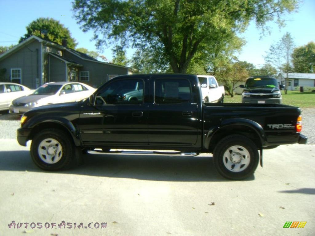 2004 Tacoma PreRunner TRD Double Cab - Black Sand Pearl / Charcoal photo #8
