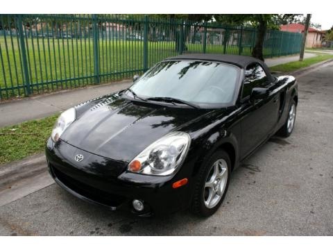 Black 2005 Toyota MR2 Spyder Roadster