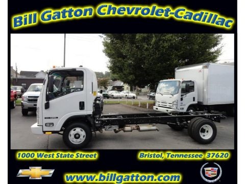 Arctic White 2012 Isuzu N Series Truck NPR