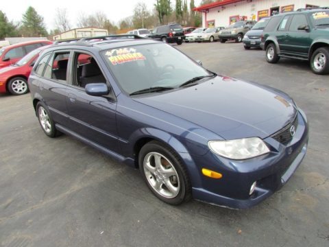 Midnight Blue Mica 2002 Mazda Protege 5 Wagon