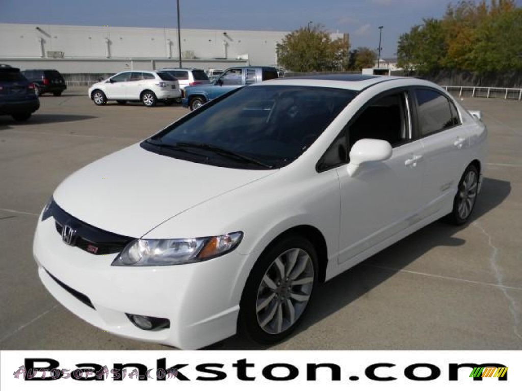 2011 Honda Civic Si Sedan in Taffeta White 700434 Autos of Asia