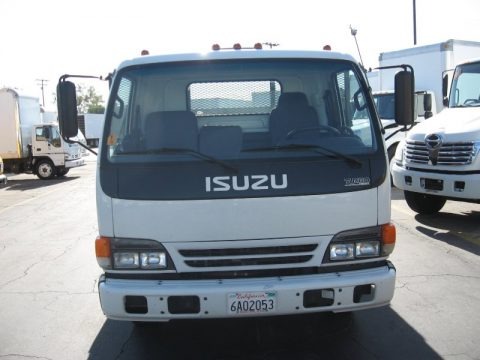 White 2000 Isuzu N Series Truck NPR HD Stake Truck White 2000 Isuzu N Series Truck NPR HD Stake Truck
