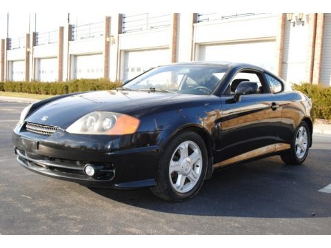 Jet Black 2003 Hyundai Tiburon GT V6 Jet Black 2003 Hyundai Tiburon GT V6
