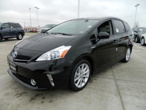 Black 2012 Toyota Prius v Five Hybrid