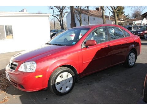 Fusion Red Metallic 2008 Suzuki Forenza 