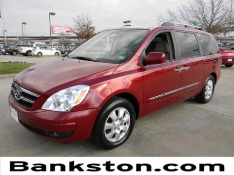 Cranberry Red 2007 Hyundai Entourage SE Cranberry Red 2007 Hyundai Entourage SE