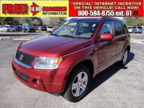 Moab Red Metallic 2008 Suzuki Grand Vitara Luxury Moab Red Metallic 2008 Suzuki Grand Vitara Luxury