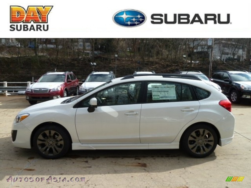 Satin White Pearl / Ivory Subaru Impreza 2.0i Sport Premium 5 Door