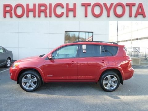 Barcelona Red Metallic 2009 Toyota RAV4 Sport V6 4WD