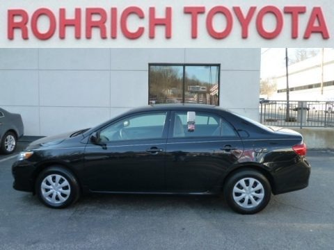 Black Sand Pearl 2009 Toyota Corolla LE