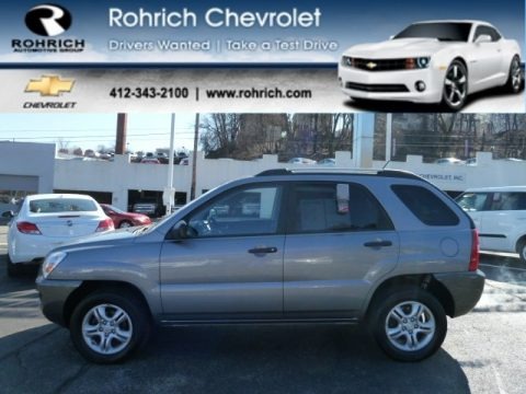 Steel Silver Metallic 2008 Kia Sportage LX V6 4x4 Steel Silver Metallic 2008 Kia Sportage LX V6 4x4