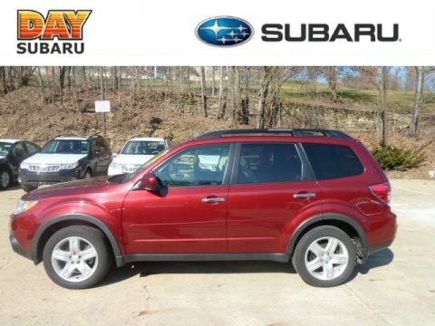 Camellia Red Pearl 2009 Subaru Forester 2.5 X Limited