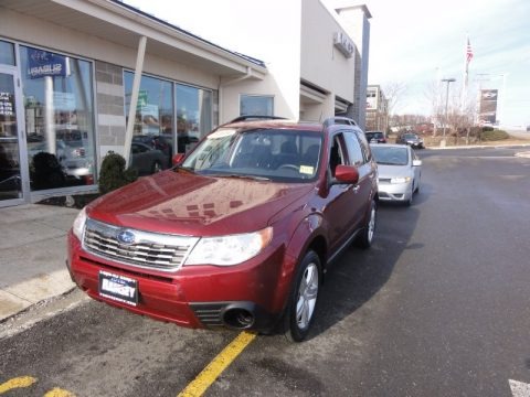 Camellia Red Pearl 2009 Subaru Forester 2.5 X Premium