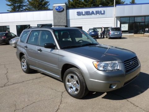 Crystal Gray Metallic 2007 Subaru Forester 2.5 X