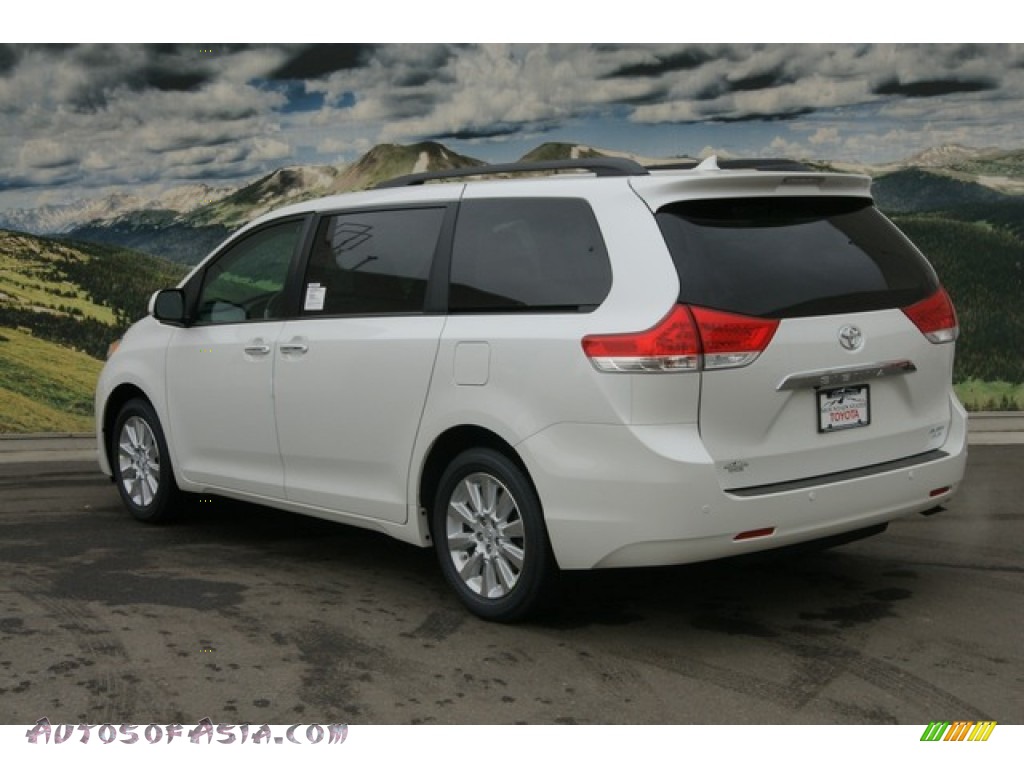 2012 Sienna Limited AWD - Blizzard White Pearl / Light Gray photo #3