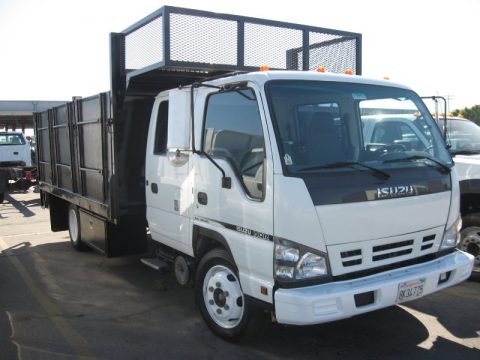 White 2007 Isuzu N Series Truck NQR Crew Cab