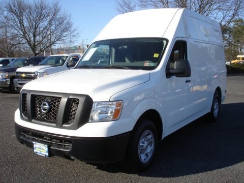 Blizzard White 2012 Nissan NV 2500 HD S High Roof