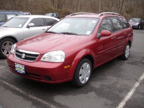 Fusion Red Metallic 2007 Suzuki Forenza Wagon