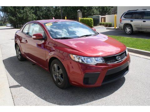 Spicy Red 2010 Kia Forte Koup EX