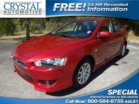Rally Red Metallic 2010 Mitsubishi Lancer ES