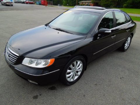 Ebony Black 2008 Hyundai Azera Limited Ebony Black 2008 Hyundai Azera Limited