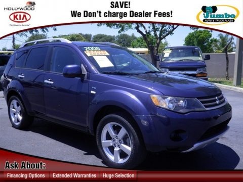 Deep Blue Metallic 2008 Mitsubishi Outlander XLS Deep Blue Metallic 2008 Mitsubishi Outlander XLS