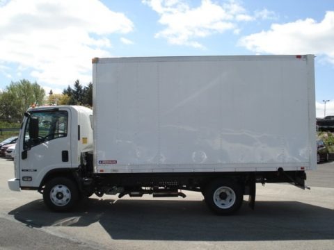 Arctic White 2012 Isuzu N Series Truck NPR