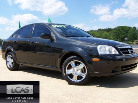 Fantasy Black Metallic 2007 Suzuki Forenza Sedan