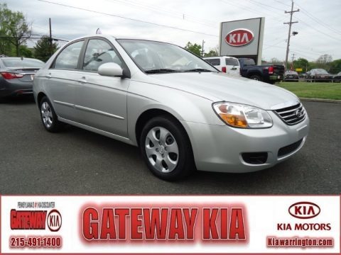 Silver 2008 Kia Spectra EX Sedan
