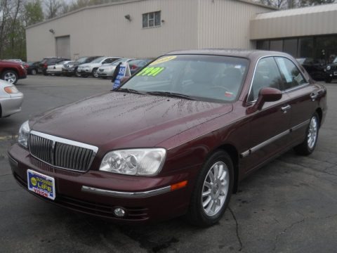 Bordeaux Red Metallic 2004 Hyundai XG350 Sedan