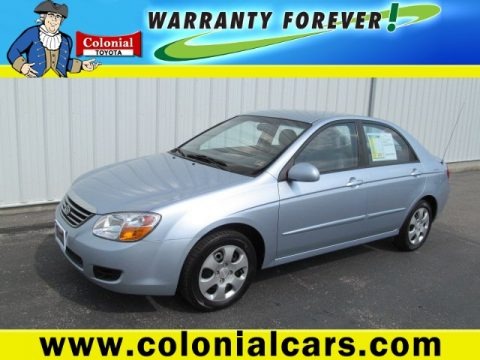 Ice Blue 2008 Kia Spectra LX Sedan