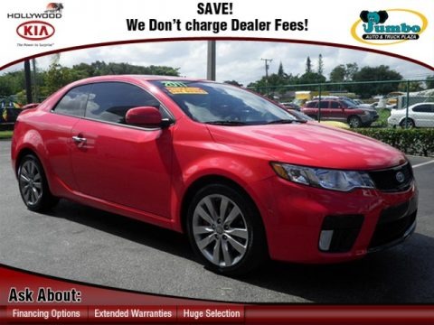 Racing Red 2011 Kia Forte Koup SX