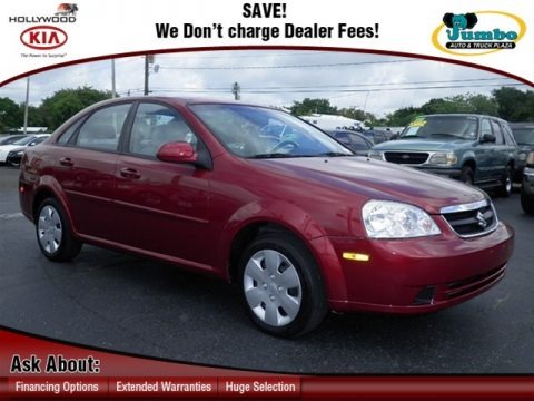 Fusion Red Metallic 2008 Suzuki Forenza 