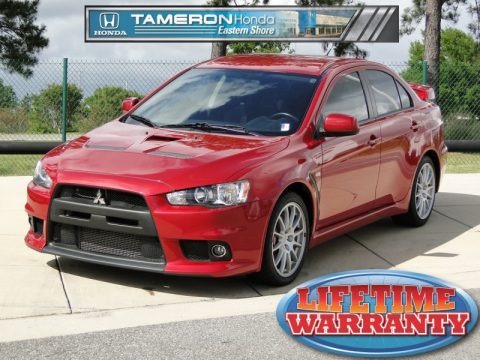 Rally Red Metallic 2008 Mitsubishi Lancer Evolution GSR